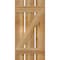 Ekena Millwork Spaced Board-n-Batten Shutters w/Z-Bar, Rough Sawn Western Red Cedar, 17 1/8W x 34H, PR RBS06Z17X034RWR - alternate 2